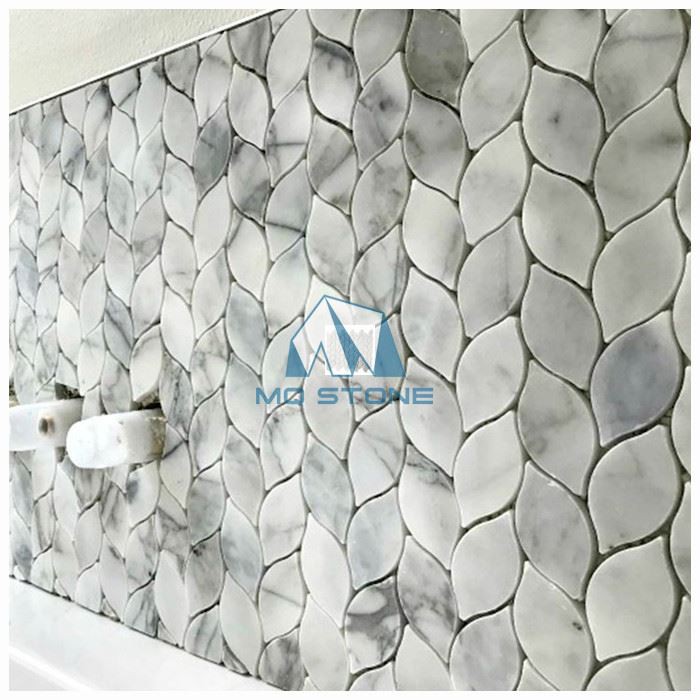 Mermer Yapraklı Mozaik Karo