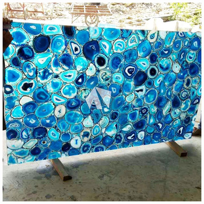 Plaque d'agate Blue Lace
