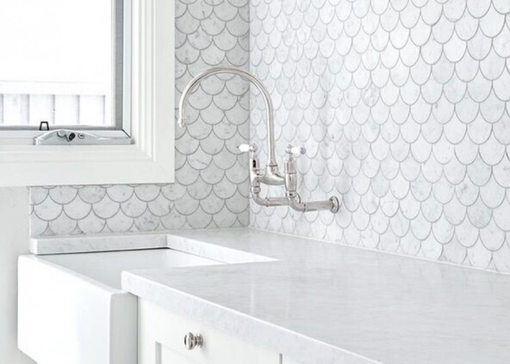 کاشی مقیاس ماهی کارارا