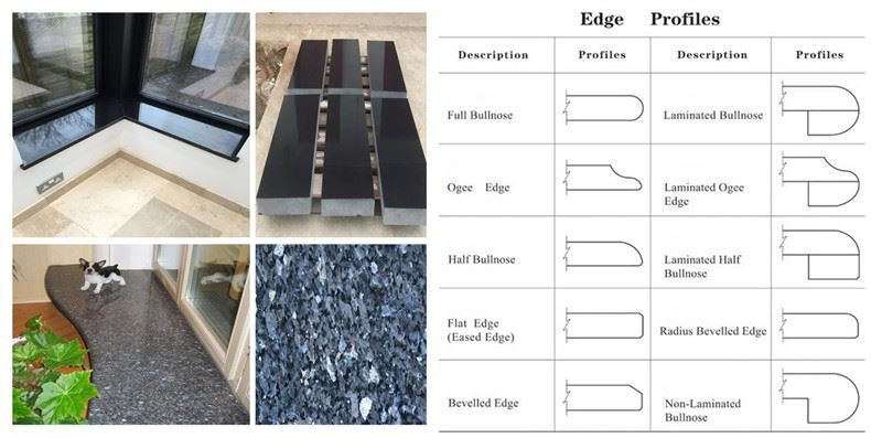 طاقچه های داخلی سنگ طبیعی