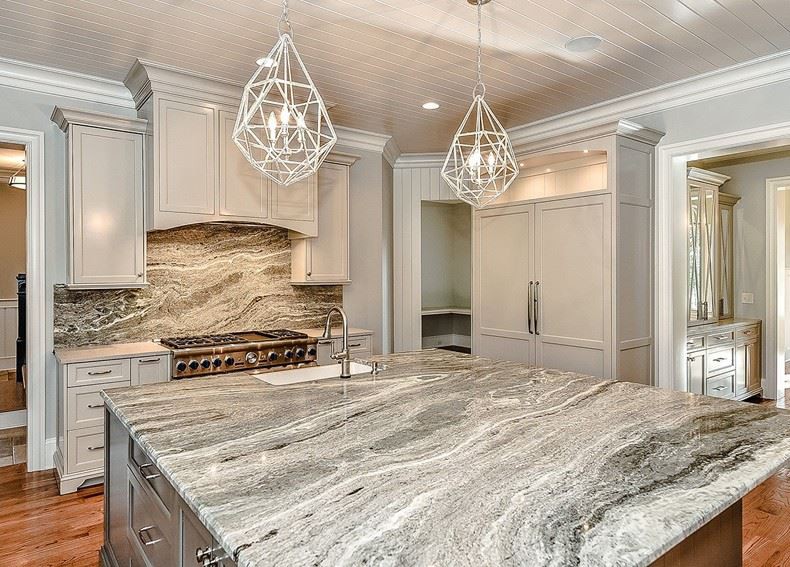 Brown Fantasy Granite Kitchen Islands