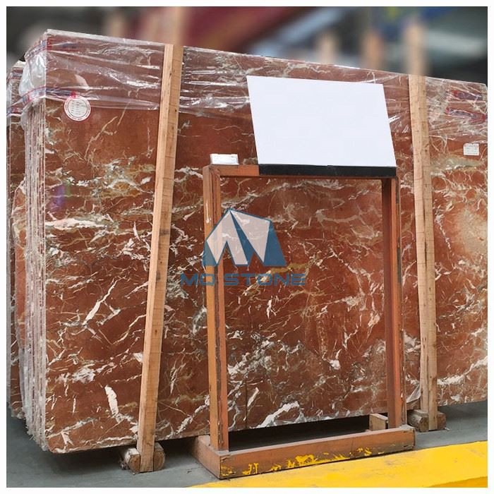 ロッソ・アリカンテ大理石スラブ フローリング用タイル