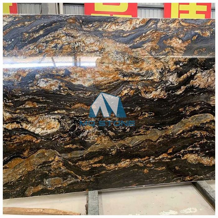 Black Fusion Granite Slab