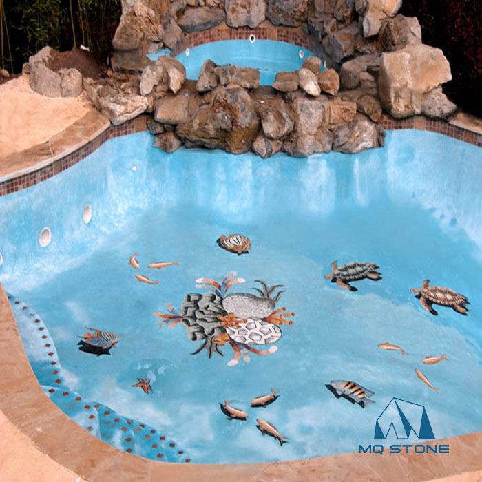 نقاشی های دیواری کاشی معرق مرمر