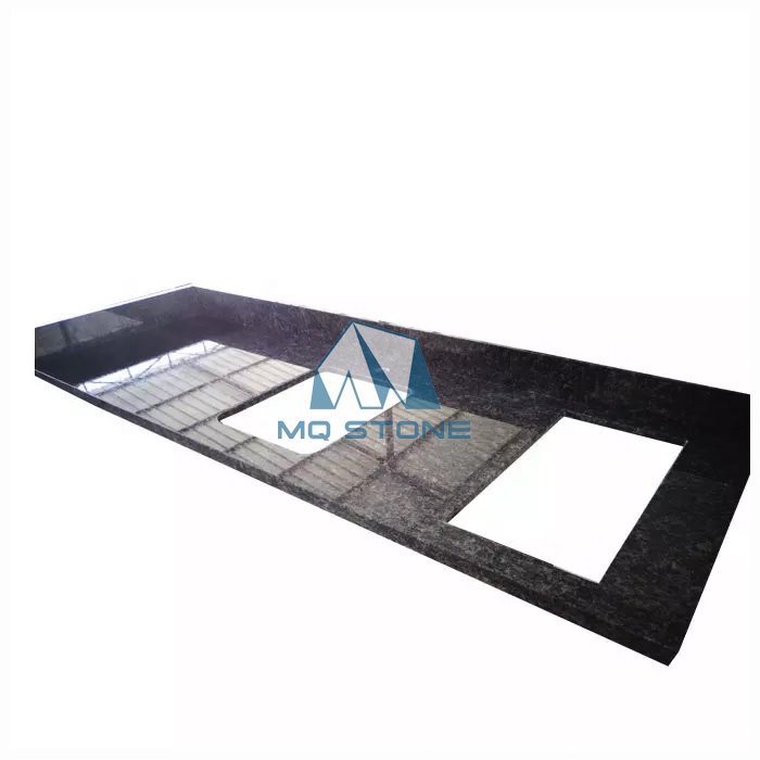 Сапфирово-синие гранитные столешницы