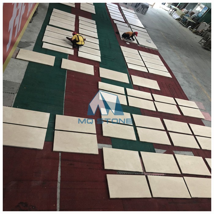 بلاط الحجر الرملي الأبيض