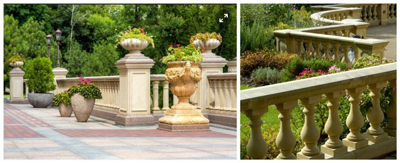 Natural Granite Stair Handrail