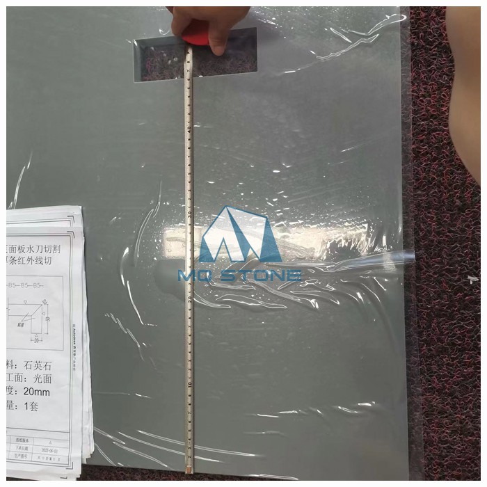 ग्रे क्वार्ट्ज वर्कटॉप