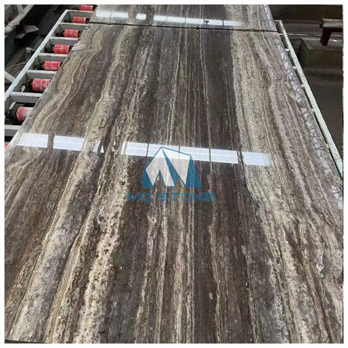 Серебряный камень травертин