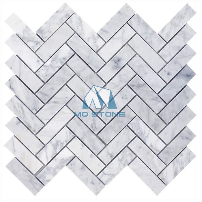 Herringbone Marble Mosaic Tile