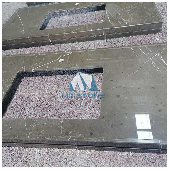 تاپ روشویی سنگ مرمر خاکستری پیترا