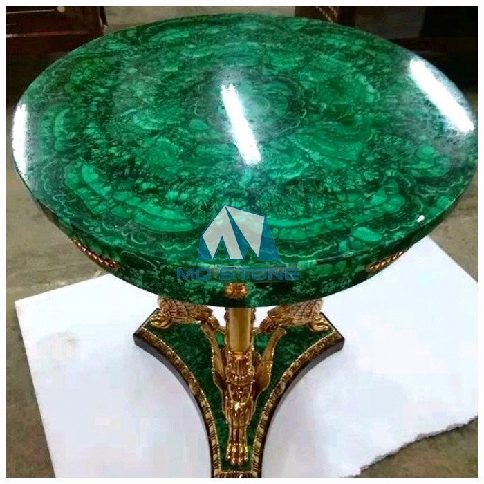 Tavolo in malachite verde