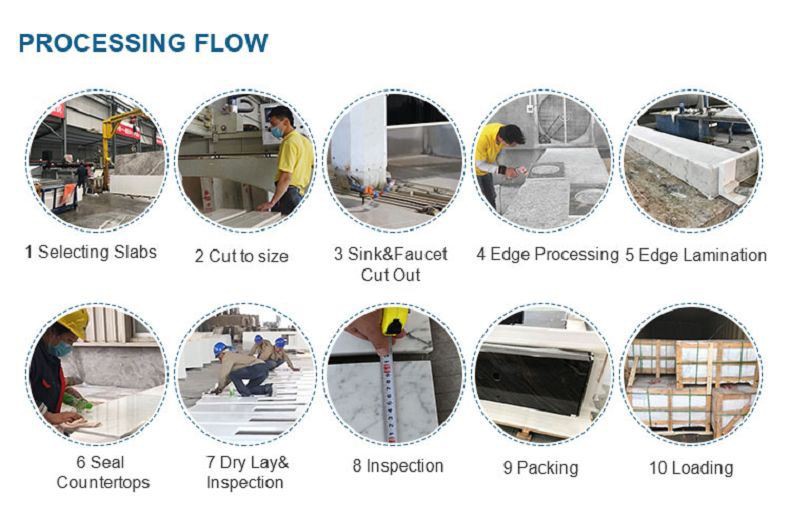 Countertop Galaksi Putih Brazil