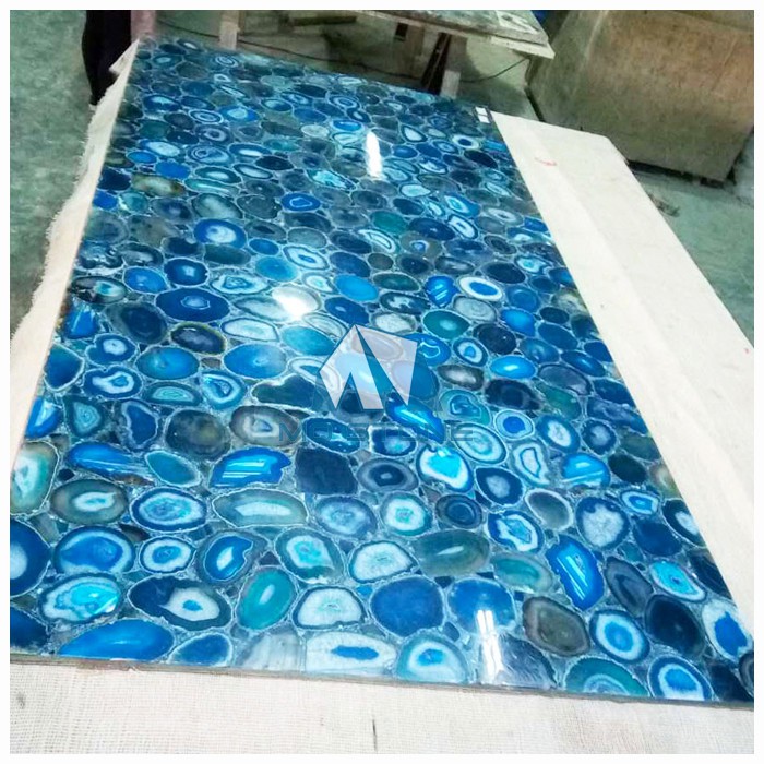 Plaque d'agate Blue Lace