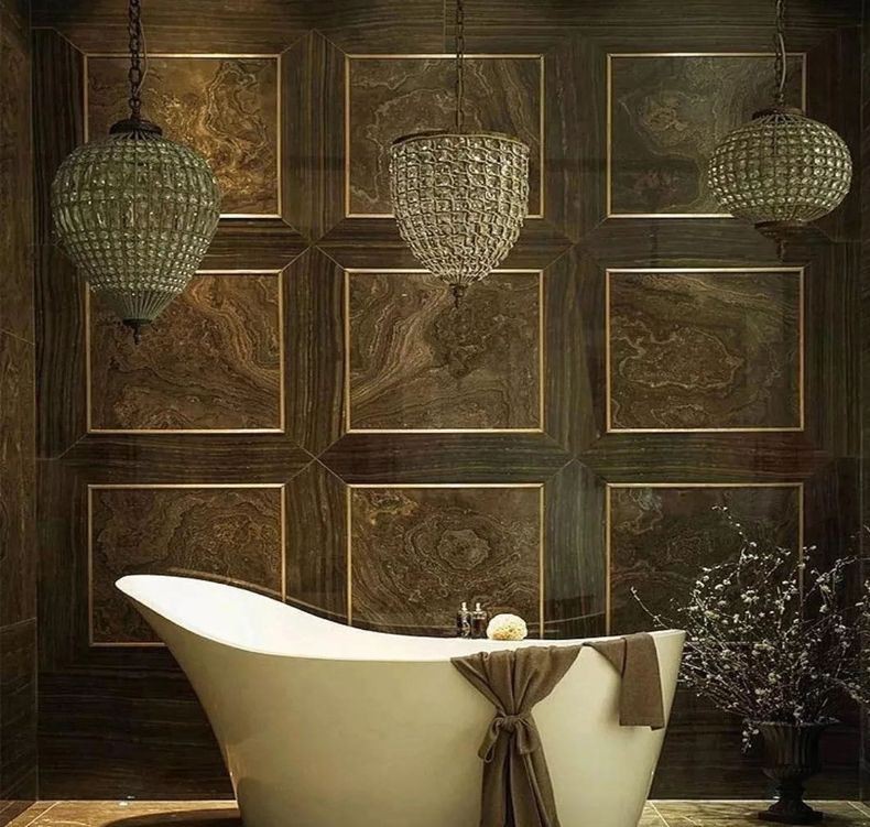 ब्राउन ओबामा लकड़ी संगमरमर स्लैब