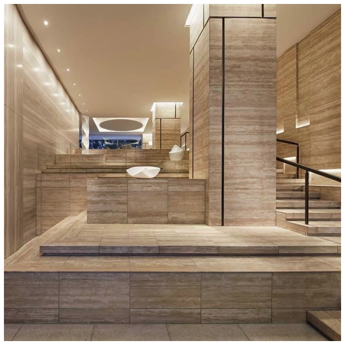 Beige Travertine Luxury Bathroom Deco-MQ STONE