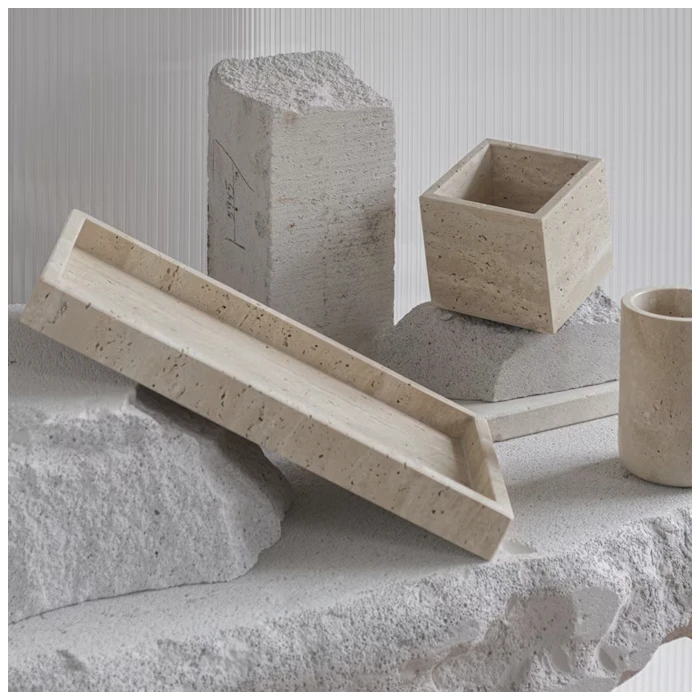 Beige Travertine Tray Collection From MQ STONE