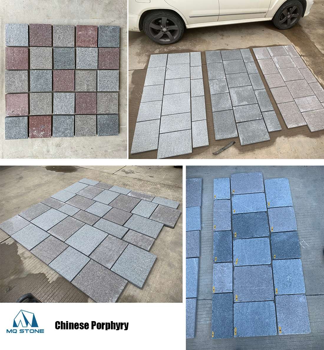 中国産ポルフィリー石の屋外タイルプロジェクト-MQ STONE