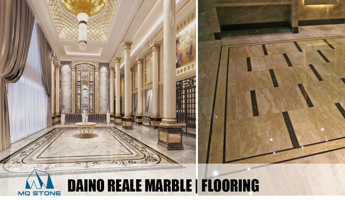 Projek Lantai Marmar Daino Reale Beige | MQ STONE