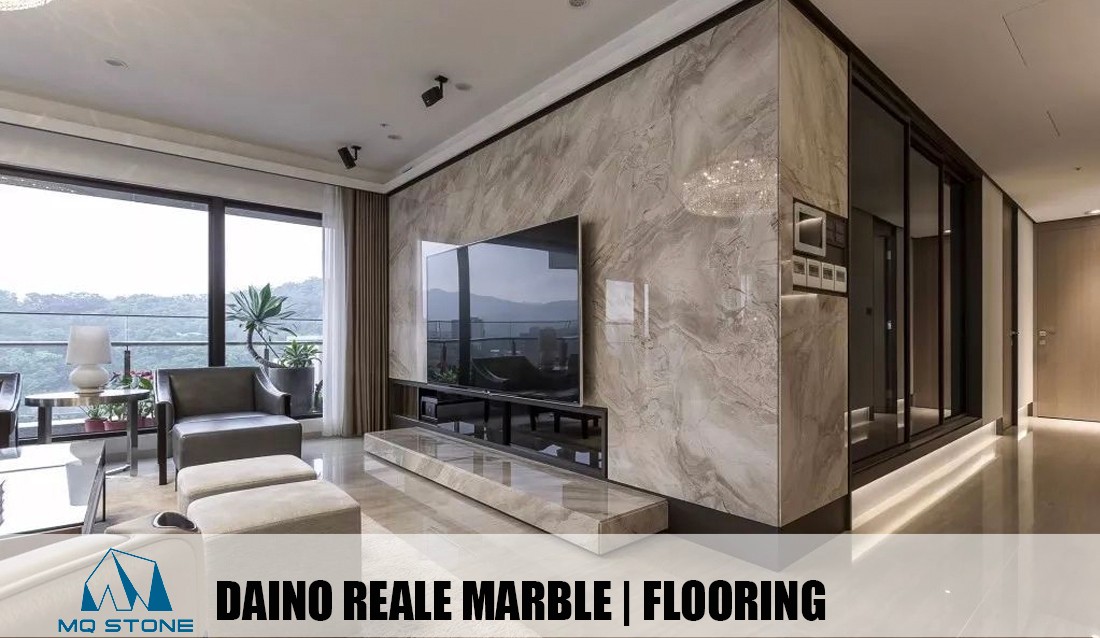 Projek Dinding Marmar Daino Reale Beige | MQ STONE