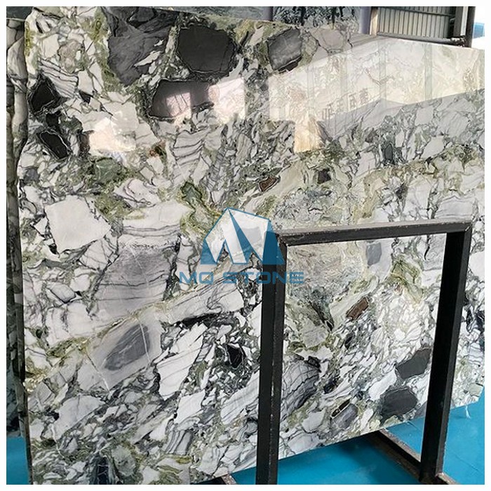 White Beauty Green Marble Slab