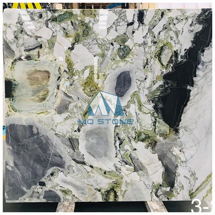 Jade glacé Marbre vert