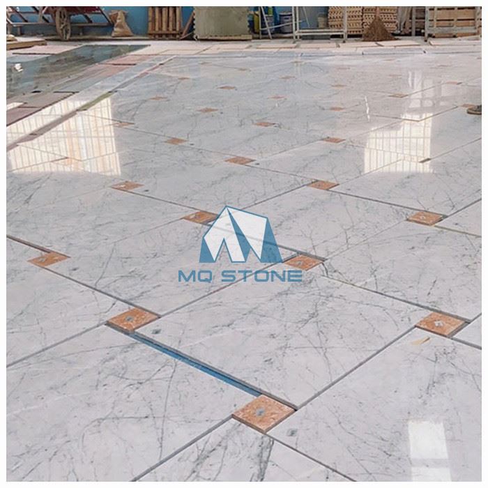 Marmorfliesen Carrara Weiß