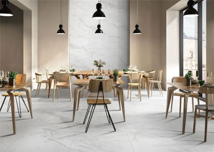 Pietra sinterizzata bianco nuvola