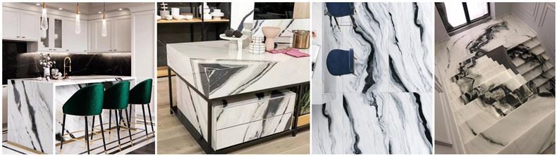 Панда беле мермерне плоче