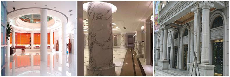 أعمدة حجرية مجوفة