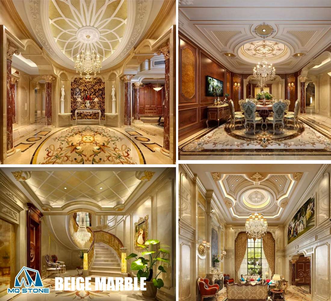 بلاط رخام بيج للفيلات