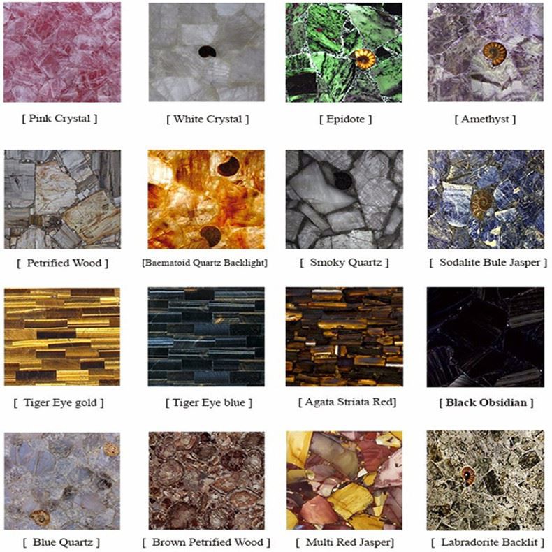 Gelber Halbedelstein Bar Top