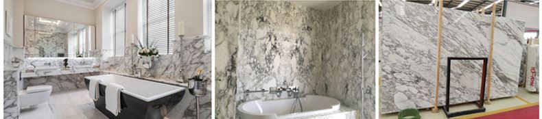 アラベスカート・ホワイト大理石バスタブ