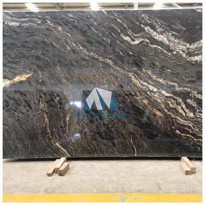Titanium Black Granite Slab