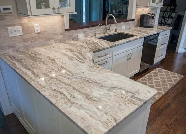 Brown Fantasy Granite Kitchen Islands