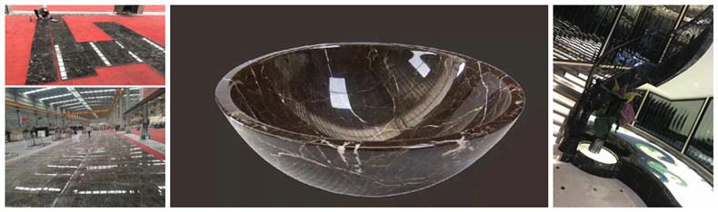 中国 エンペラドール ダーク大理石スラブ