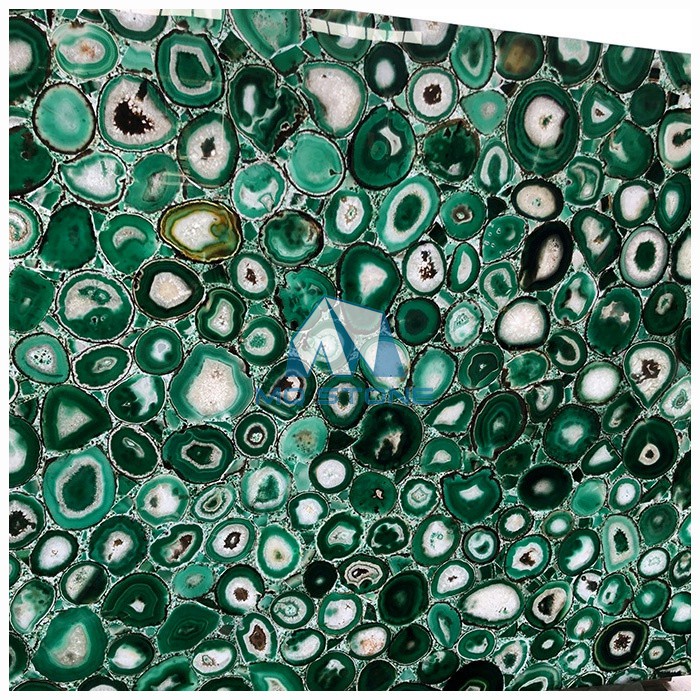 Lastra di agata verde