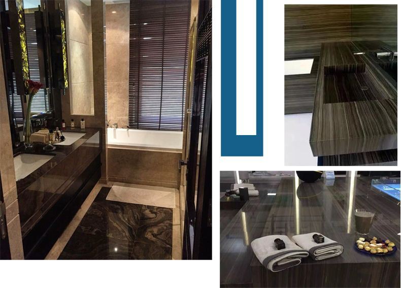 ब्राउन ओबामा लकड़ी संगमरमर स्लैब