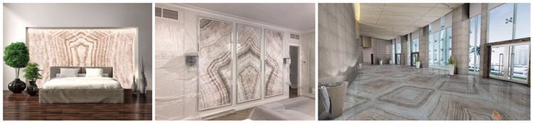 China Wooden Beige Onyx Slabs
