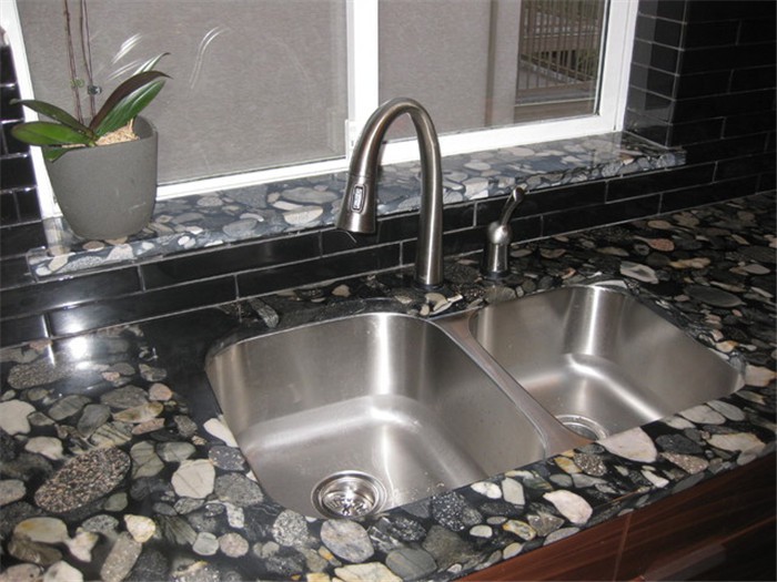 Meja Granit Black Marinace