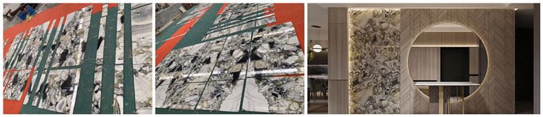 Dalles de marbre blanc de Chine