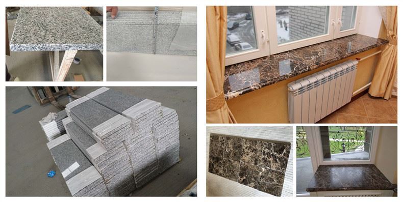 طاقچه های داخلی سنگ طبیعی