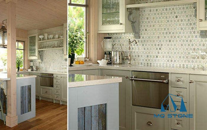 Sunflower Marble Mosaic Tile