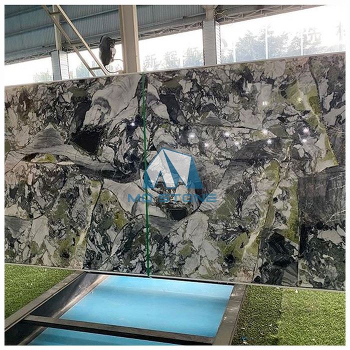 सफेद सौंदर्य संगमरमर स्लैब