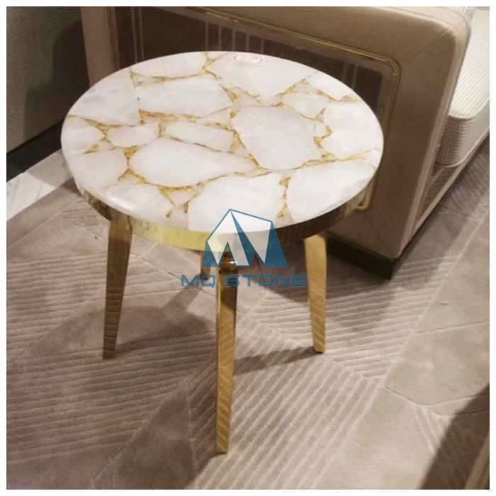 White Quartz Coffee Table