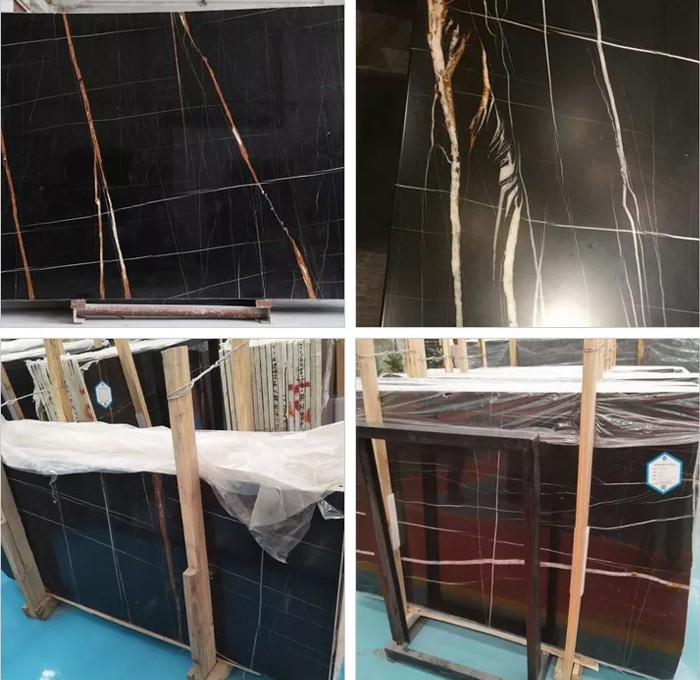 Black Aziza Marble Polished Slab