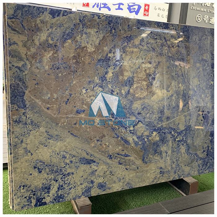 ソーダライト・ブルー御影石スラブ