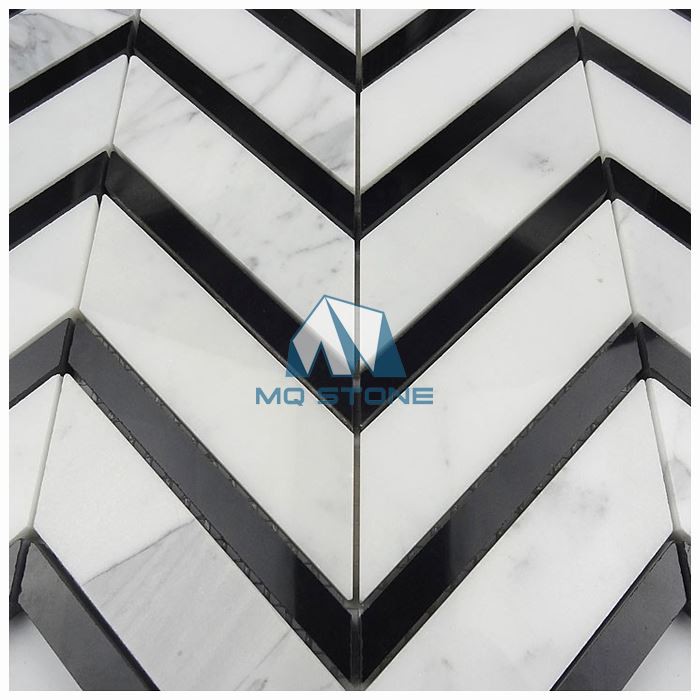Marmor Chevron Mosaik Fliese