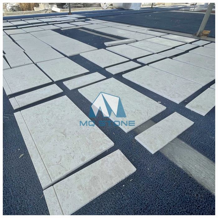 Бежевая мраморная плитка для лестниц Ottoman