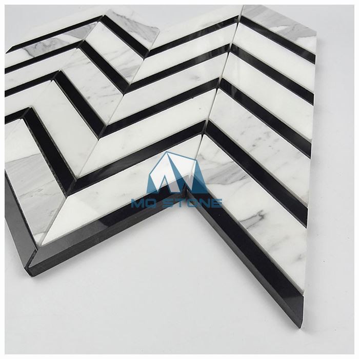 Marmor Chevron Mosaik Fliese